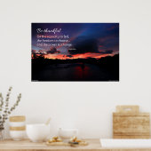 Wees dankbaar...inspirerend poster (Keuken)