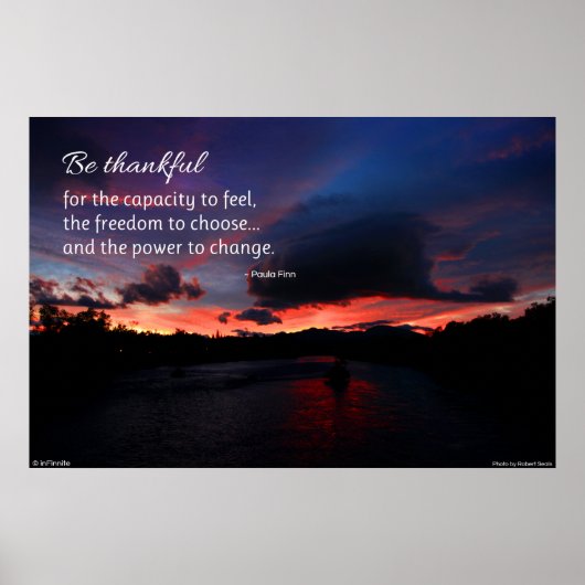 Wees dankbaar...inspirerend poster (Voorkant)