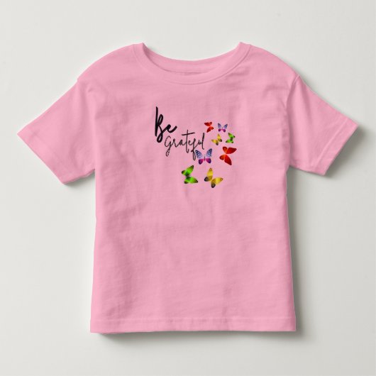 Wees dankbaar kinder shirts (Voorkant)