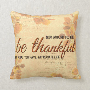 Wees dankbaar kussen