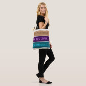 'Wees Dankbaar' Modern Kleurblok  Tote Bag (Op model)