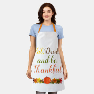 Wees dankbaar pompografische blaadjes Thanksgiving Schort