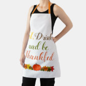 Wees dankbaar pompografische blaadjes Thanksgiving Schort (Insitu)