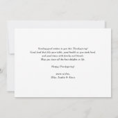 Wees dankbaar Quote schoolbord Dankzeggende Kaart (Achterkant)