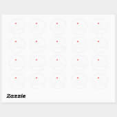 Wees dankbaar ronde sticker (Vel)