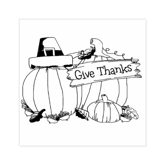 Wees Dankbaar Rubberstempel (Afrduk)