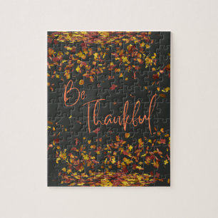 Wees dankbaar voor de herfst legpuzzel