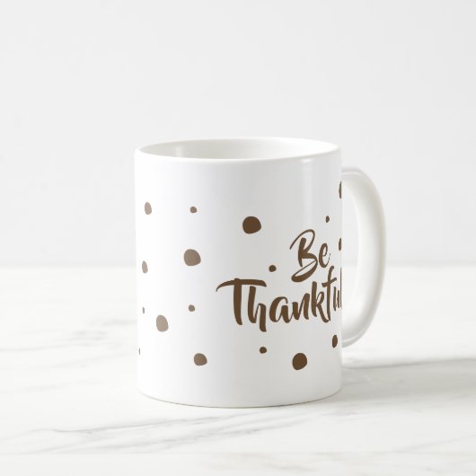 Wees dankbaar voor de klassieke mok van de Thanksg (Voorkant rechts)