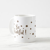 Wees dankbaar voor de klassieke mok van de Thanksg (Voorkant links)