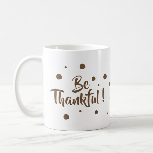 Wees dankbaar voor de klassieke mok van de Thanksg (Links)