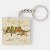Wees dankbaar voor hem en sla zijn naam los sleutelhanger (Achterkant)