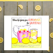 Wees dankbaar voor Lemonade Inspirerend Briefkaart