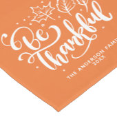 Wees dankbaar voor persoonlijke Thanksgiving Korte Tafelloper (Hoek)