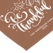 Wees dankbaar voor persoonlijke Thanksgiving Korte Tafelloper (Hoek)