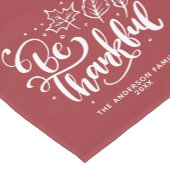 Wees dankbaar voor persoonlijke Thanksgiving Korte Tafelloper (Hoek)