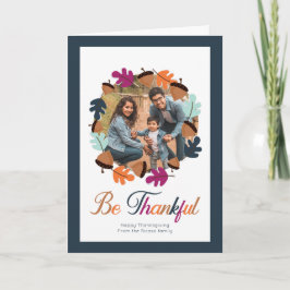 Wees dankbaar voor Thanksgiving Fall Colors met fo Kaart