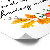 Wees dankbaar voor wat je hebt poster (Hoek)