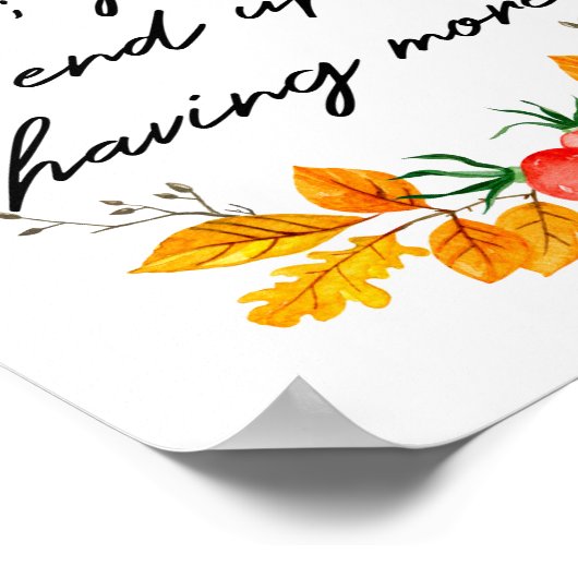 Wees dankbaar voor wat je hebt poster (Hoek)