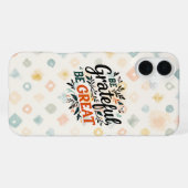 Wees dankbaar, wees groot iPhone hoesje (Achterkant horizontaal)