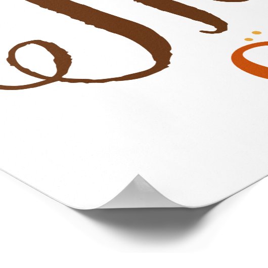 Wees dankbaar whimsical | POSTER THANKSGIVING (Hoek)