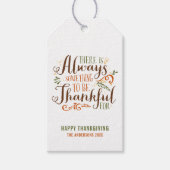 Wees dankbaar whimsical | THANKSGIVING Cadeaulabel (Voorkant)