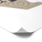 Wees dapper als een beer - Kinderkunst Poster (Hoek)