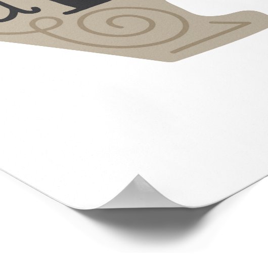 Wees dapper als een beer - Kinderkunst Poster (Hoek)