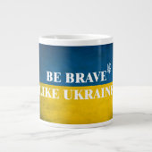 Wees dapper als Oekraïne met een texturele coffee- Grote Koffiekop (Voorkant)