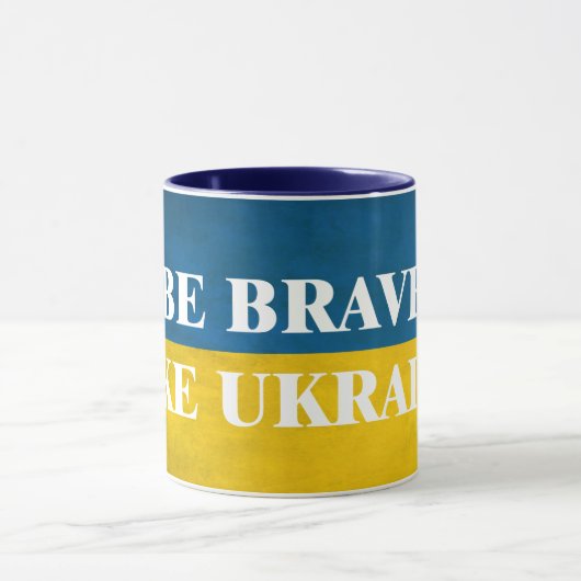 Wees dapper als Oekraïne met een texturele coffee- Mok (Midden)