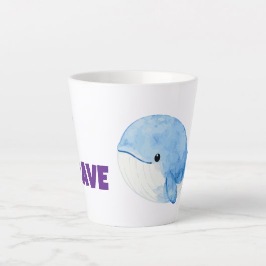 Wees dapper als walvis mok voor kinderen (Voorkant)