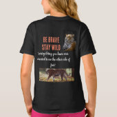 Wees dapper, blijf wild shirt (Achterkant)