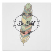 Wees Dapper Boho Veer Poster (Voorkant)