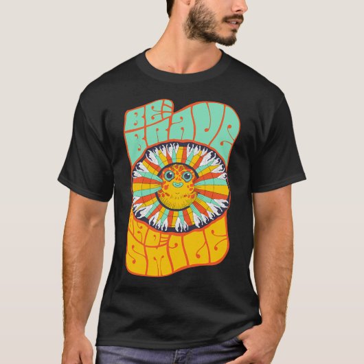 Wees dapper en lach. t-shirt (Voorkant)