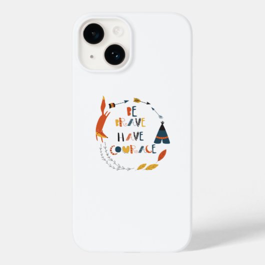 Wees dapper heb moed Vos Case-Mate iPhone Case (Achterkant)