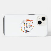 Wees dapper heb moed Vos iPhone Hoesje (Achterkant horizontaal)