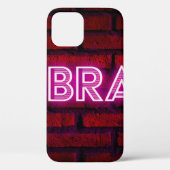 Wees dapper inspirerend quote neon effect text op  Case-Mate iPhone case (Achterkant)
