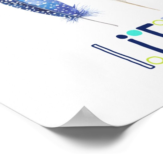 Wees dapper kleine kunstprint poster (Hoek)