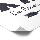 Wees dapper, Kunst voor de kinderkamer Poster (Hoek)