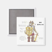 Wees dapper magneet (Voorkant / Achterkant)