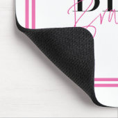 Wees dapper positief Inspirerend bemoedigend roze Muismat (Hoek)