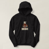 Wees Dapper Tijger Design | Motiverende Esthetiek Hoodie (Design voorkant)