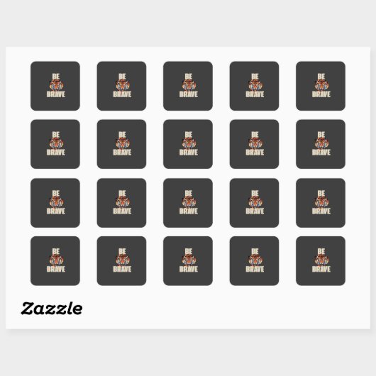 Wees Dapper Tijger Sticker (Vel)