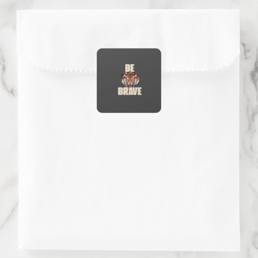 Wees Dapper Tijger Sticker (Tas)