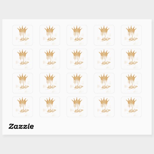 Wees Dapper Vierkante Sticker (Vel)