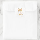 Wees Dapper Vierkante Sticker (Tas)