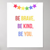 Wees dapper Wees aardig Ben jij, Motivatie Kinder  Poster (Voorkant)