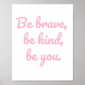 Wees dapper Wees aardig, Motivatie Kinder Poster (Voorkant)