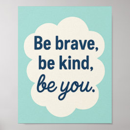 Wees dapper Wees aardig, Motivatie Kinder Poster