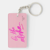 Wees dapper wees vriendelijk Aloha Sleutelhanger (achterkant)