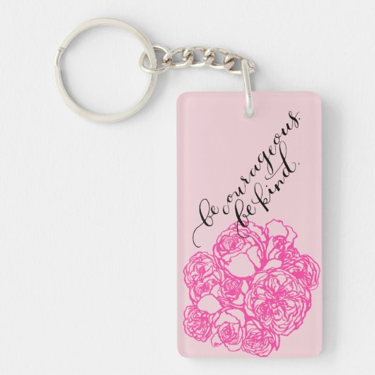 Wees dapper wees vriendelijk Aloha Sleutelhanger (Voorkant)